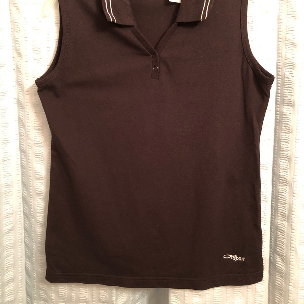 Ocean Pacific (OP) Sports Golf Sleeveless V Neck Women's Top Medium Black/White - Picture 3 of 3
